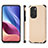 Ultra-thin Silicone Gel Soft Case Cover with Magnetic S01D for Xiaomi Poco F3 5G Gold