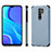 Ultra-thin Silicone Gel Soft Case Cover with Magnetic S01D for Xiaomi Poco M2 Blue