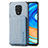 Ultra-thin Silicone Gel Soft Case Cover with Magnetic S01D for Xiaomi Poco M2 Pro Blue