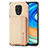 Ultra-thin Silicone Gel Soft Case Cover with Magnetic S01D for Xiaomi Poco M2 Pro Gold