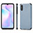 Ultra-thin Silicone Gel Soft Case Cover with Magnetic S01D for Xiaomi Redmi 9A Blue