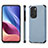 Ultra-thin Silicone Gel Soft Case Cover with Magnetic S01D for Xiaomi Redmi K40 Pro+ Plus 5G Blue