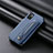 Ultra-thin Silicone Gel Soft Case Cover with Magnetic S01D for Xiaomi Redmi Note 10 5G Blue
