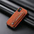 Ultra-thin Silicone Gel Soft Case Cover with Magnetic S01D for Xiaomi Redmi Note 10 5G Brown