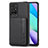 Ultra-thin Silicone Gel Soft Case Cover with Magnetic S01D for Xiaomi Redmi Note 11 4G (2021) Black