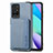 Ultra-thin Silicone Gel Soft Case Cover with Magnetic S01D for Xiaomi Redmi Note 11 4G (2021) Blue