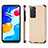 Ultra-thin Silicone Gel Soft Case Cover with Magnetic S01D for Xiaomi Redmi Note 11 4G (2022) Gold
