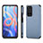 Ultra-thin Silicone Gel Soft Case Cover with Magnetic S01D for Xiaomi Redmi Note 11 5G Blue