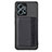 Ultra-thin Silicone Gel Soft Case Cover with Magnetic S01D for Xiaomi Redmi Note 12 4G Black