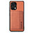 Ultra-thin Silicone Gel Soft Case Cover with Magnetic S01D for Xiaomi Redmi Note 12 Turbo 5G Brown