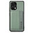 Ultra-thin Silicone Gel Soft Case Cover with Magnetic S01D for Xiaomi Redmi Note 12 Turbo 5G Green