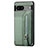 Ultra-thin Silicone Gel Soft Case Cover with Magnetic S02D for Google Pixel 7a 5G Green