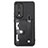 Ultra-thin Silicone Gel Soft Case Cover with Magnetic S02D for Huawei Honor 80 Pro 5G Black