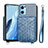 Ultra-thin Silicone Gel Soft Case Cover with Magnetic S02D for OnePlus Nord CE 2 5G Blue