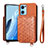 Ultra-thin Silicone Gel Soft Case Cover with Magnetic S02D for OnePlus Nord CE 2 5G Brown