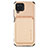 Ultra-thin Silicone Gel Soft Case Cover with Magnetic S02D for Samsung Galaxy A12 5G Gold