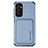 Ultra-thin Silicone Gel Soft Case Cover with Magnetic S02D for Samsung Galaxy A13 5G Blue