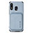 Ultra-thin Silicone Gel Soft Case Cover with Magnetic S02D for Samsung Galaxy A20