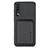 Ultra-thin Silicone Gel Soft Case Cover with Magnetic S02D for Samsung Galaxy A70 Black