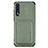 Ultra-thin Silicone Gel Soft Case Cover with Magnetic S02D for Samsung Galaxy A70 Green