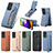 Ultra-thin Silicone Gel Soft Case Cover with Magnetic S02D for Samsung Galaxy A72 5G