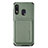 Ultra-thin Silicone Gel Soft Case Cover with Magnetic S02D for Samsung Galaxy M10S Green