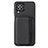 Ultra-thin Silicone Gel Soft Case Cover with Magnetic S02D for Samsung Galaxy M32 4G Black