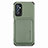 Ultra-thin Silicone Gel Soft Case Cover with Magnetic S02D for Samsung Galaxy M52 5G Green