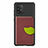 Ultra-thin Silicone Gel Soft Case Cover with Magnetic S02D for Samsung Galaxy M80S Brown