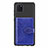 Ultra-thin Silicone Gel Soft Case Cover with Magnetic S02D for Samsung Galaxy Note 10 Lite Blue