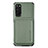 Ultra-thin Silicone Gel Soft Case Cover with Magnetic S02D for Samsung Galaxy S20 5G Green