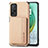 Ultra-thin Silicone Gel Soft Case Cover with Magnetic S02D for Xiaomi Mi 10T 5G Gold