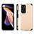 Ultra-thin Silicone Gel Soft Case Cover with Magnetic S02D for Xiaomi Mi 11i 5G (2022) Gold