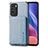 Ultra-thin Silicone Gel Soft Case Cover with Magnetic S02D for Xiaomi Mi 11X 5G Blue