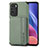 Ultra-thin Silicone Gel Soft Case Cover with Magnetic S02D for Xiaomi Mi 11X 5G Green