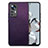 Ultra-thin Silicone Gel Soft Case Cover with Magnetic S02D for Xiaomi Mi 12T 5G Purple