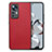 Ultra-thin Silicone Gel Soft Case Cover with Magnetic S02D for Xiaomi Mi 12T 5G Red