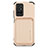 Ultra-thin Silicone Gel Soft Case Cover with Magnetic S02D for Xiaomi Redmi 10 (2022) Gold