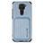 Ultra-thin Silicone Gel Soft Case Cover with Magnetic S02D for Xiaomi Redmi 10X 4G Blue