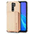 Ultra-thin Silicone Gel Soft Case Cover with Magnetic S02D for Xiaomi Redmi 9 Gold
