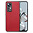 Ultra-thin Silicone Gel Soft Case Cover with Magnetic S02D for Xiaomi Redmi K50 Ultra 5G Red