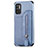 Ultra-thin Silicone Gel Soft Case Cover with Magnetic S02D for Xiaomi Redmi Note 10 5G Blue