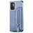 Ultra-thin Silicone Gel Soft Case Cover with Magnetic S02D for Xiaomi Redmi Note 10T 5G Blue