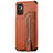 Ultra-thin Silicone Gel Soft Case Cover with Magnetic S02D for Xiaomi Redmi Note 11 SE 5G Brown