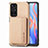 Ultra-thin Silicone Gel Soft Case Cover with Magnetic S02D for Xiaomi Redmi Note 11T 5G Gold