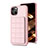 Ultra-thin Silicone Gel Soft Case Cover with Magnetic S03D for Apple iPhone 14 Plus Rose Gold