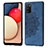 Ultra-thin Silicone Gel Soft Case Cover with Magnetic S03D for Samsung Galaxy A02s Blue