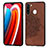 Ultra-thin Silicone Gel Soft Case Cover with Magnetic S03D for Samsung Galaxy A21 European Brown