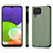 Ultra-thin Silicone Gel Soft Case Cover with Magnetic S03D for Samsung Galaxy A22 4G Green