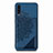 Ultra-thin Silicone Gel Soft Case Cover with Magnetic S03D for Samsung Galaxy A30S Blue